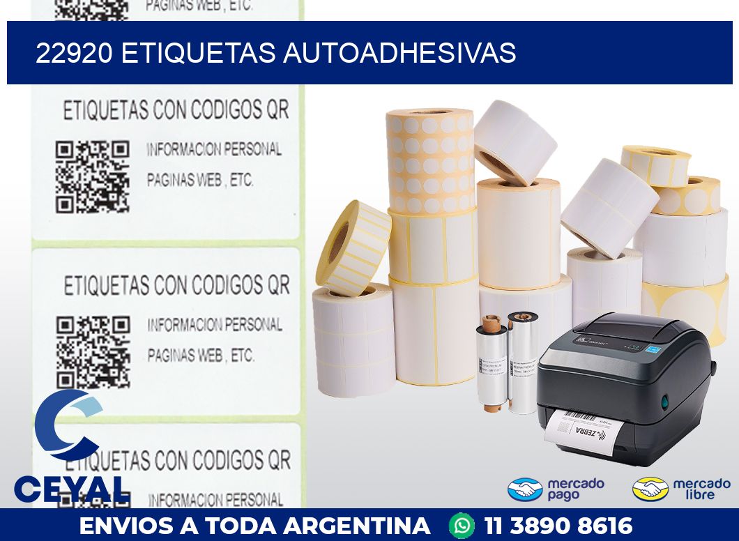 22920 ETIQUETAS AUTOADHESIVAS