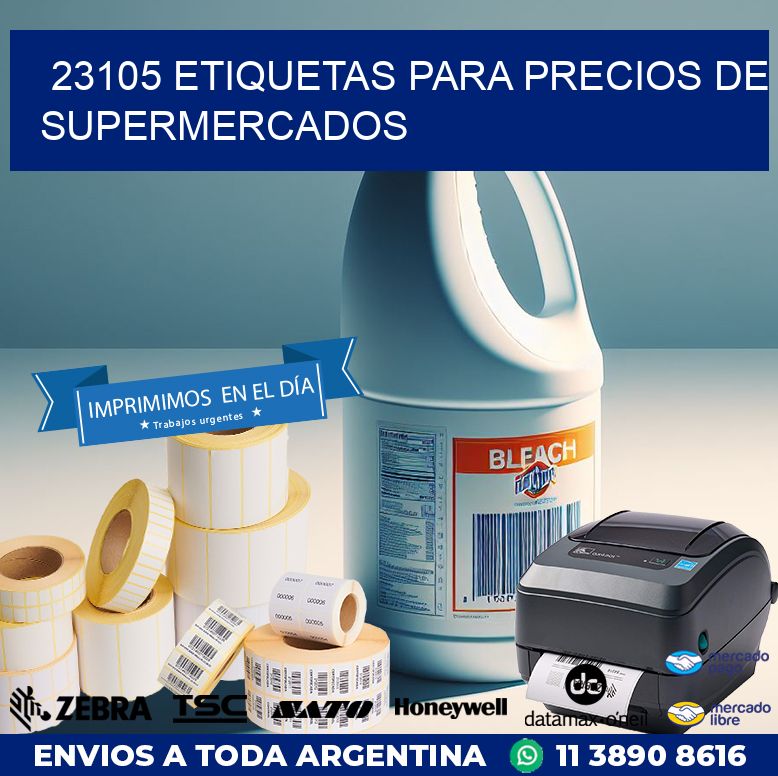 23105 ETIQUETAS PARA PRECIOS DE SUPERMERCADOS