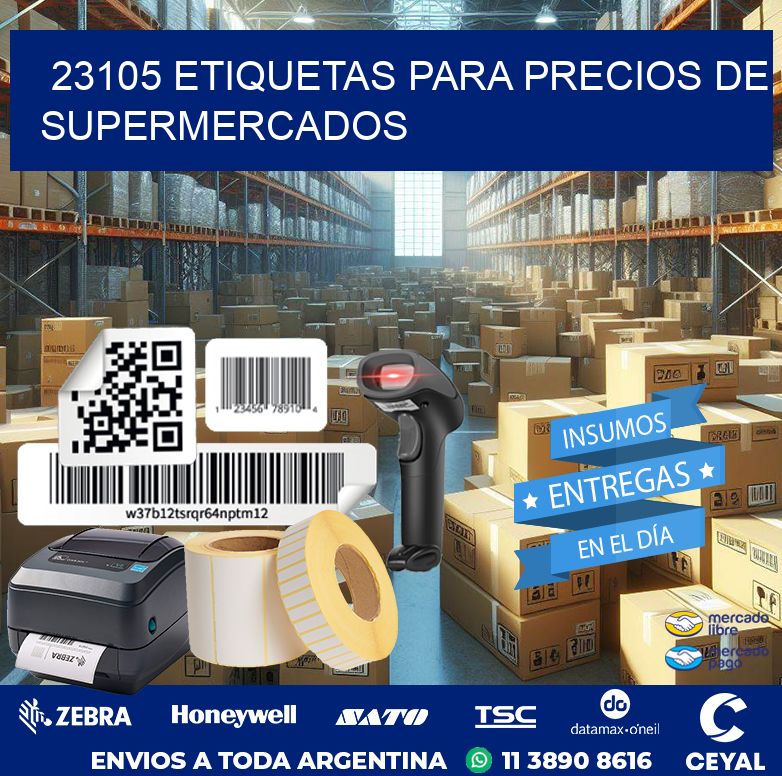 23105 ETIQUETAS PARA PRECIOS DE SUPERMERCADOS
