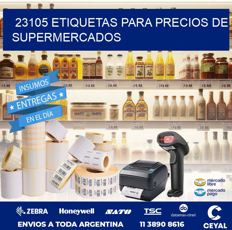 23105 ETIQUETAS PARA PRECIOS DE SUPERMERCADOS