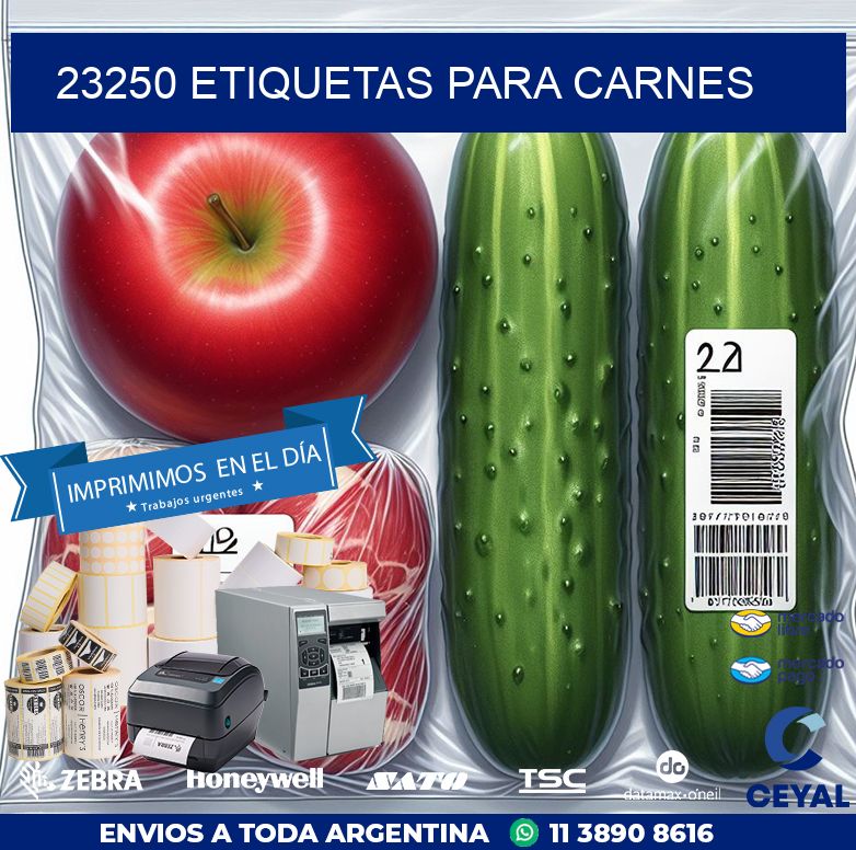 23250 ETIQUETAS PARA CARNES