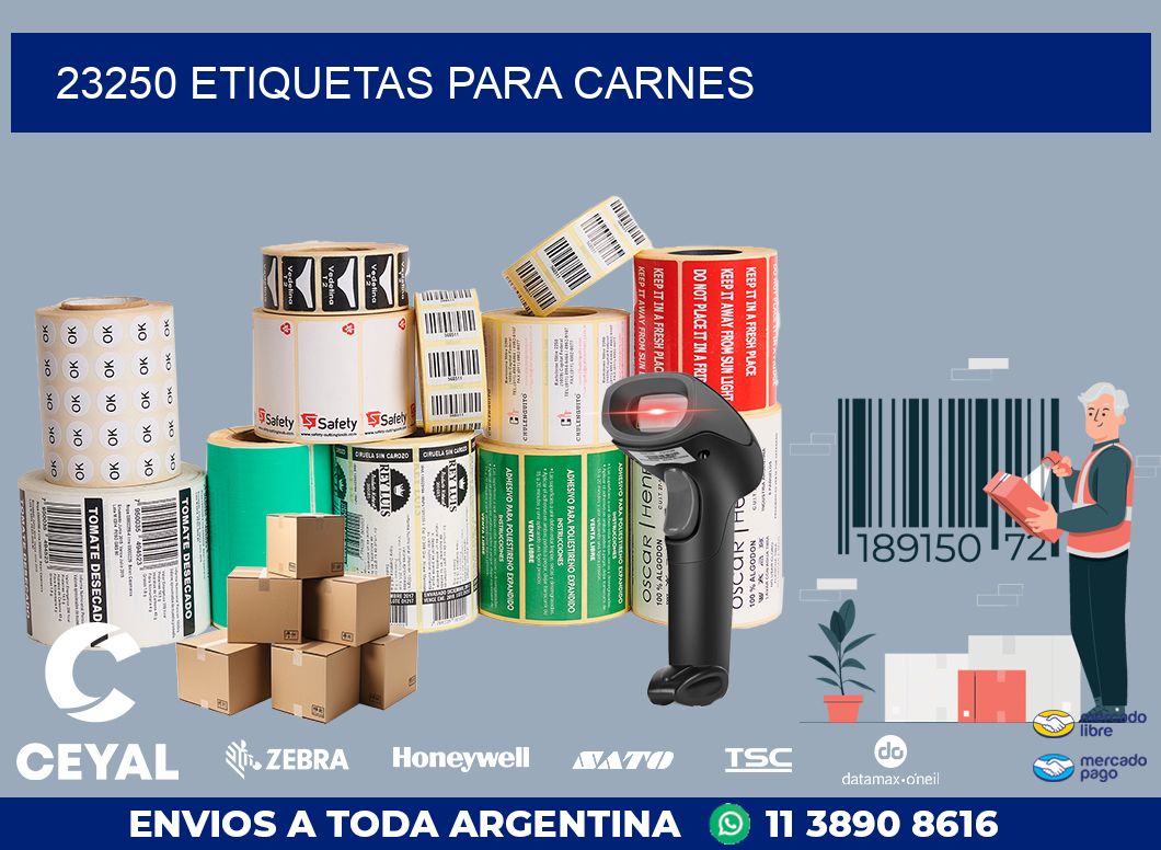 23250 ETIQUETAS PARA CARNES