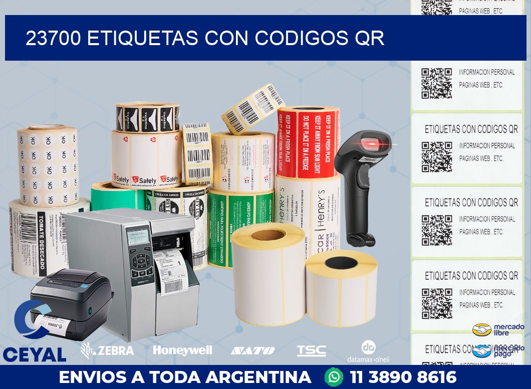 23700 ETIQUETAS CON CODIGOS QR