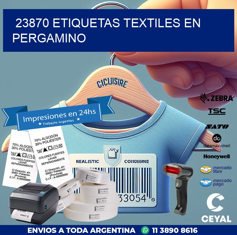 23870 ETIQUETAS TEXTILES EN PERGAMINO