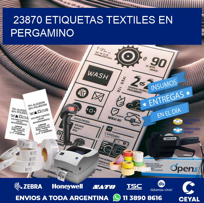 23870 ETIQUETAS TEXTILES EN PERGAMINO