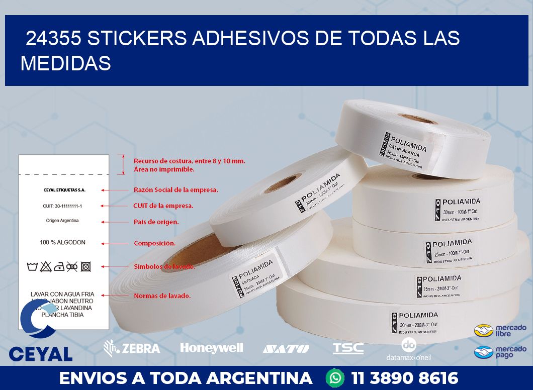 24355 STICKERS ADHESIVOS DE TODAS LAS MEDIDAS