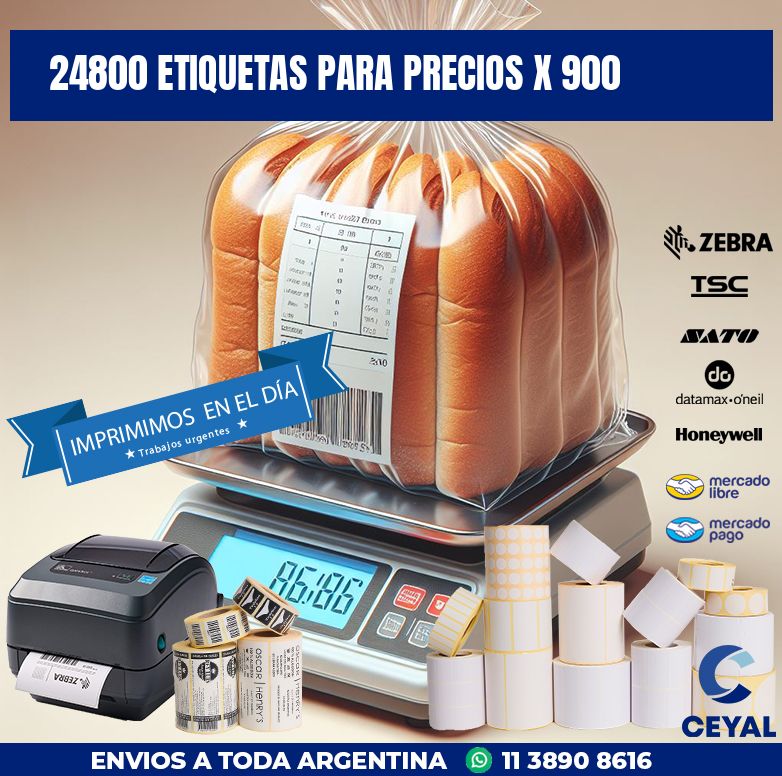 24800 ETIQUETAS PARA PRECIOS X 900