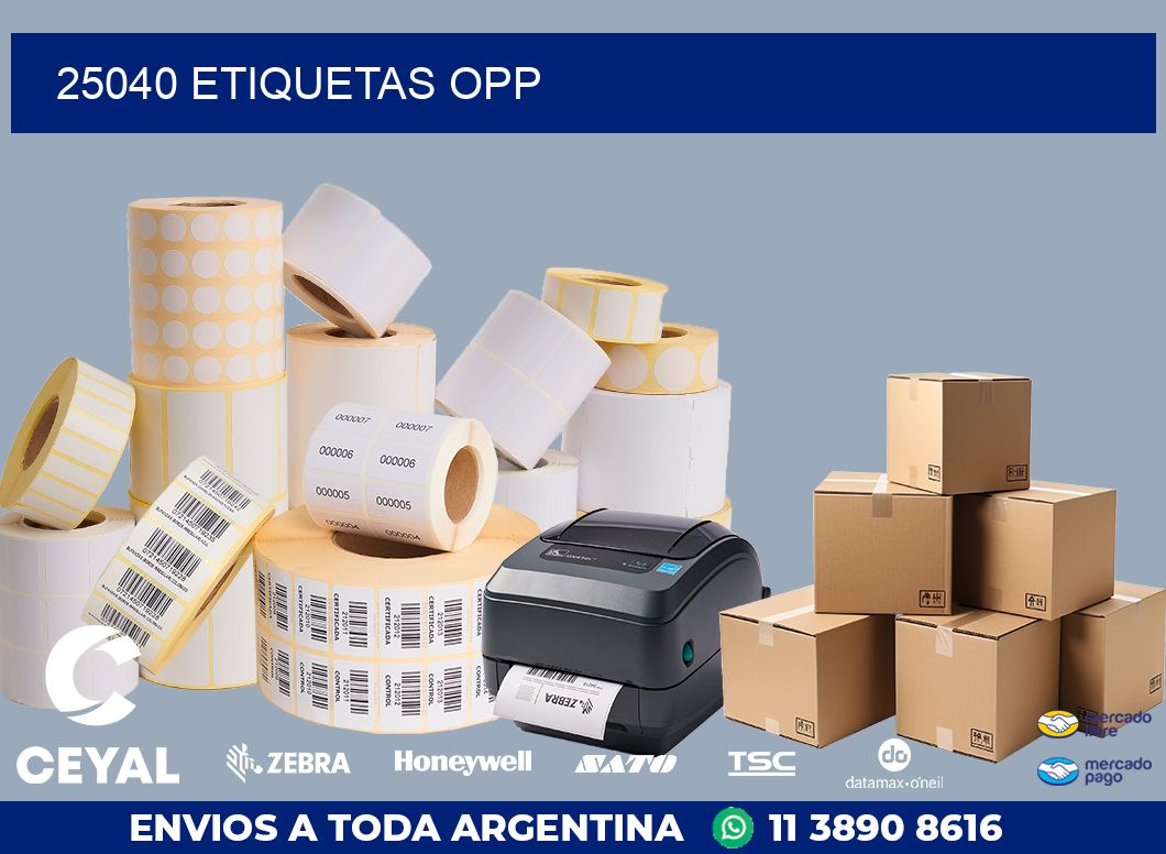 25040 ETIQUETAS OPP