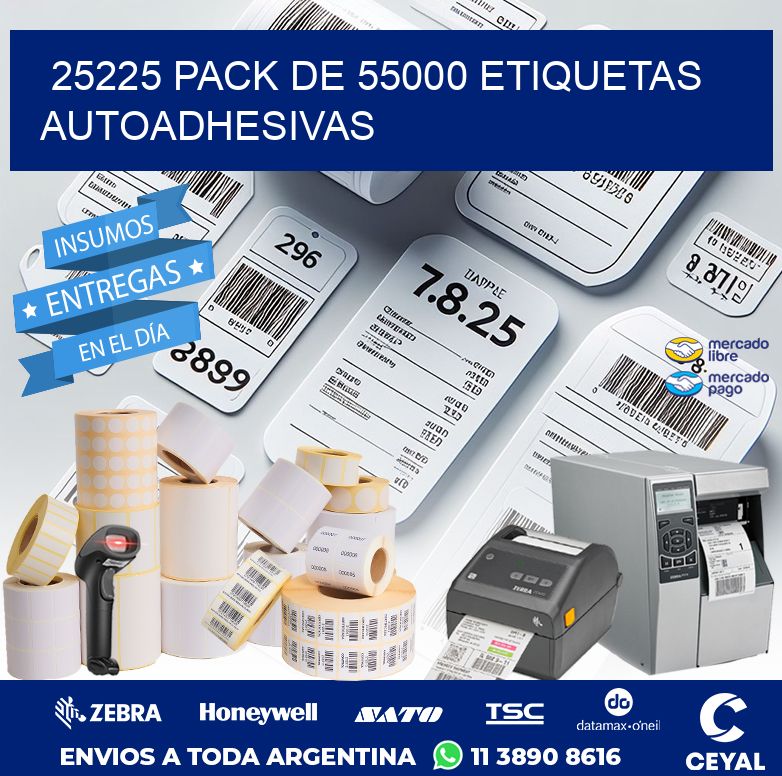 25225 PACK DE 55000 ETIQUETAS AUTOADHESIVAS