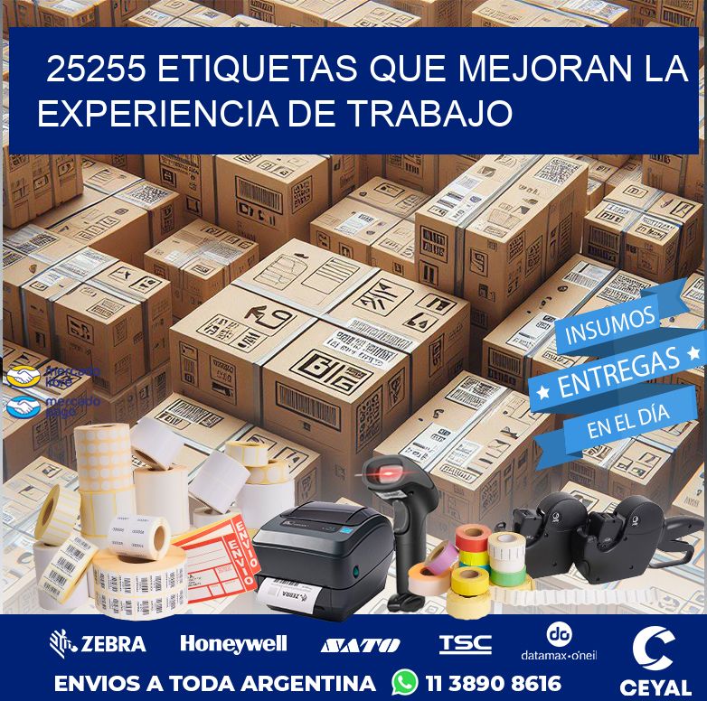 25255 ETIQUETAS QUE MEJORAN LA EXPERIENCIA DE TRABAJO