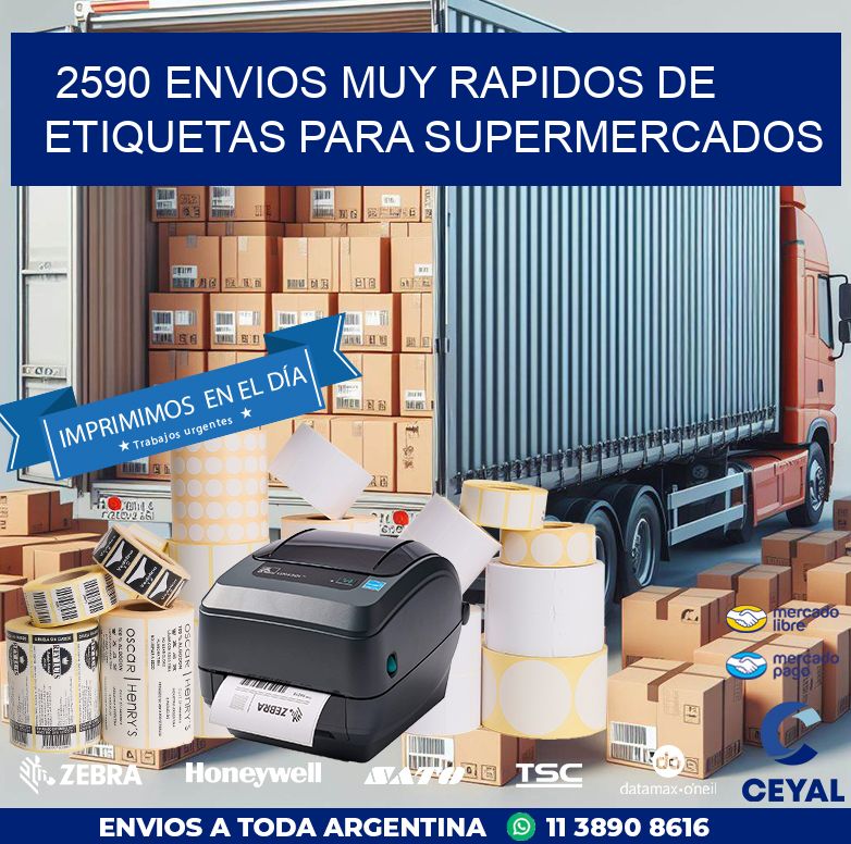 2590 ENVIOS MUY RAPIDOS DE ETIQUETAS PARA SUPERMERCADOS