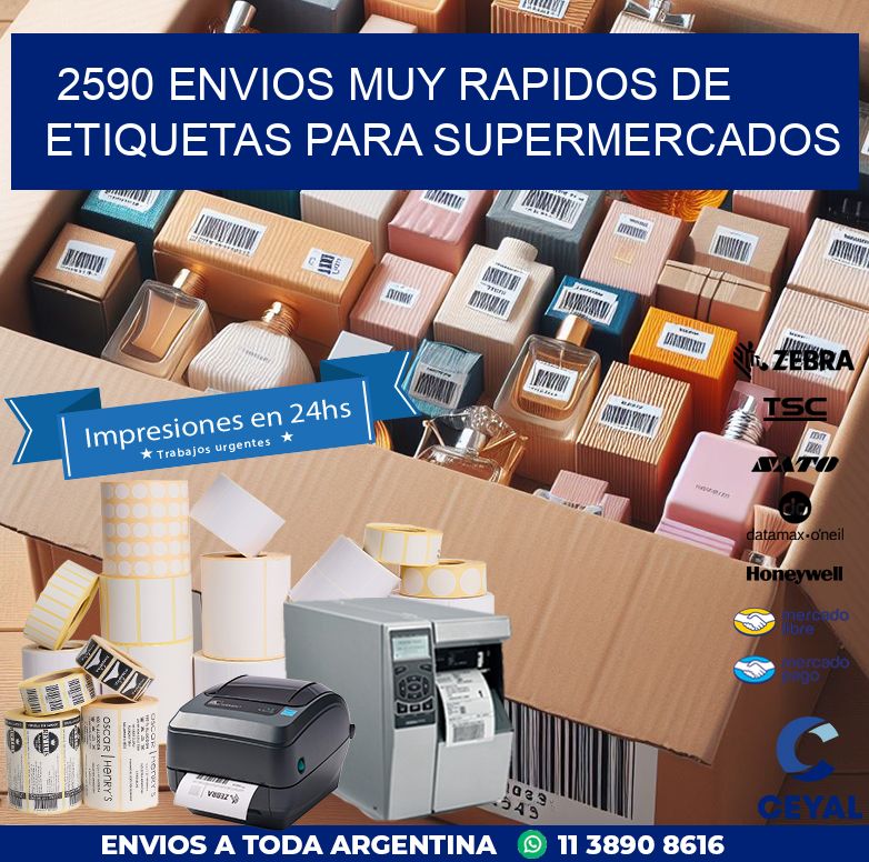 2590 ENVIOS MUY RAPIDOS DE ETIQUETAS PARA SUPERMERCADOS