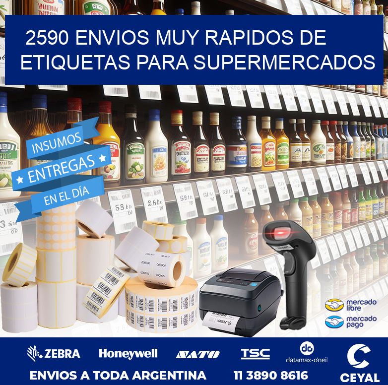 2590 ENVIOS MUY RAPIDOS DE ETIQUETAS PARA SUPERMERCADOS