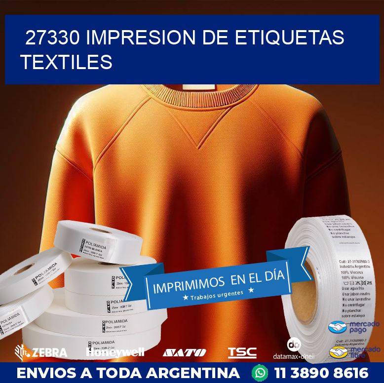 27330 IMPRESION DE ETIQUETAS TEXTILES