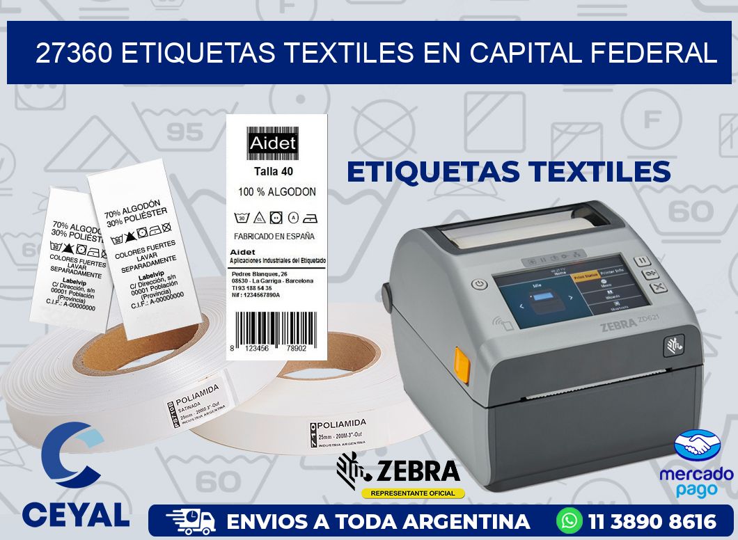 27360 ETIQUETAS TEXTILES EN CAPITAL FEDERAL