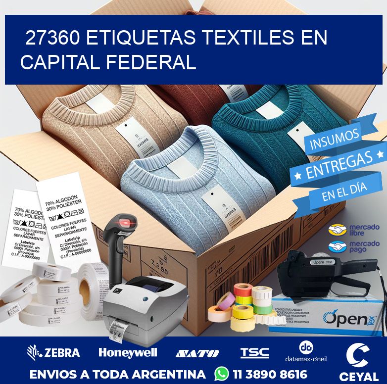 27360 ETIQUETAS TEXTILES EN CAPITAL FEDERAL