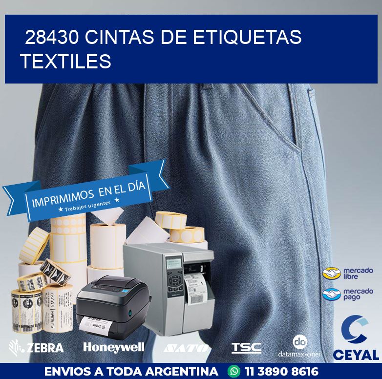 28430 CINTAS DE ETIQUETAS TEXTILES