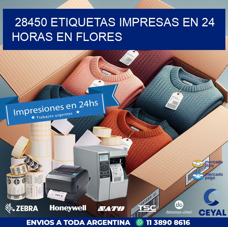 28450 ETIQUETAS IMPRESAS EN 24 HORAS EN FLORES