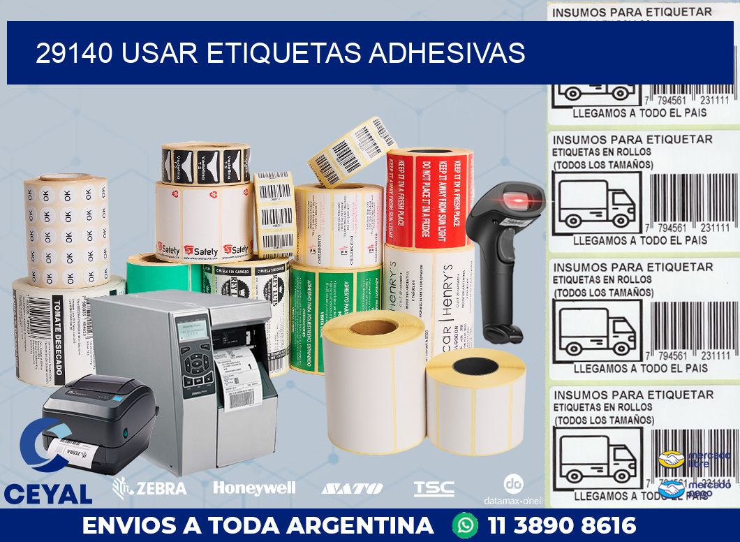 29140 USAR ETIQUETAS ADHESIVAS