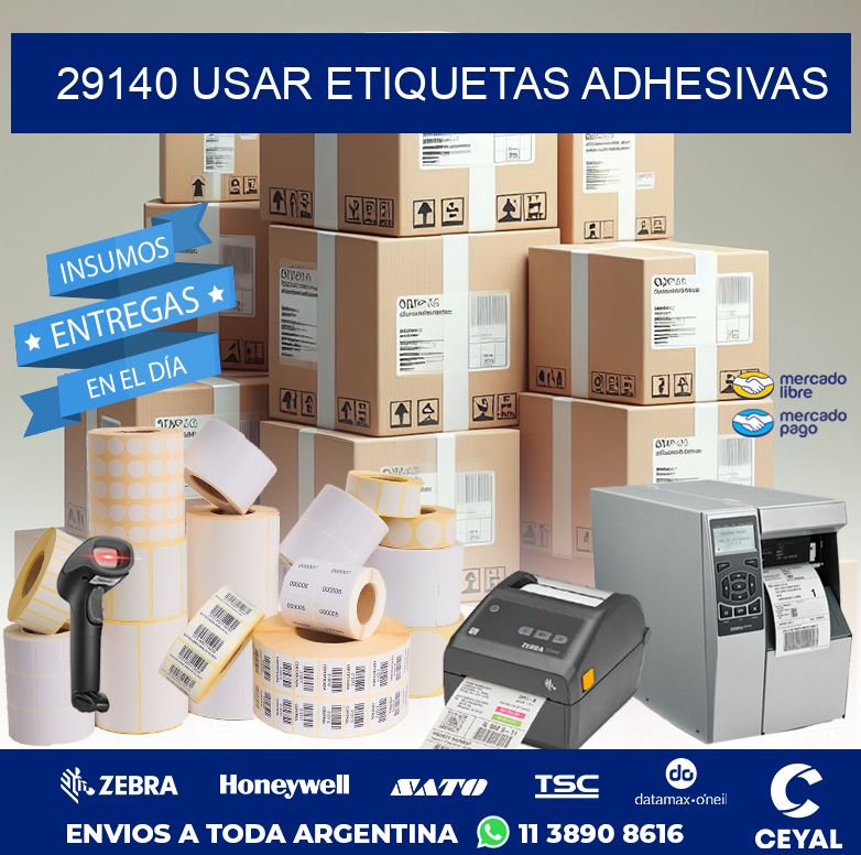 29140 USAR ETIQUETAS ADHESIVAS