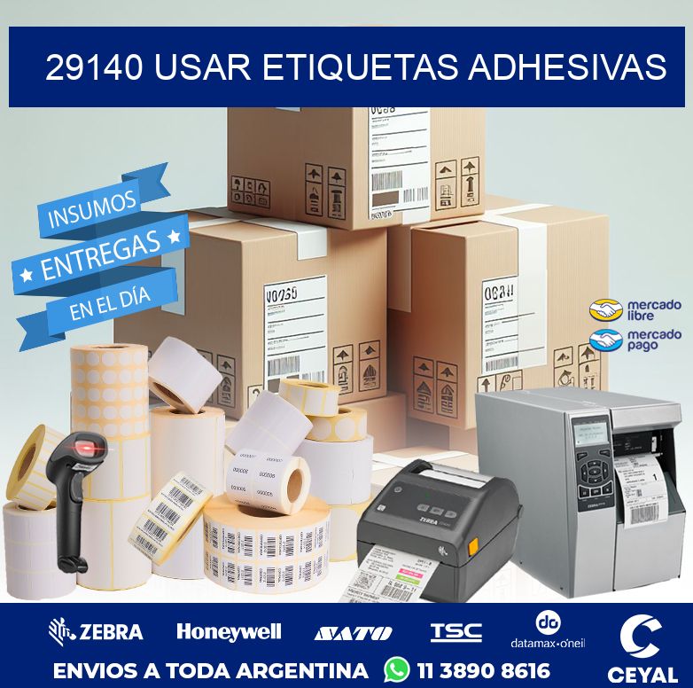 29140 USAR ETIQUETAS ADHESIVAS