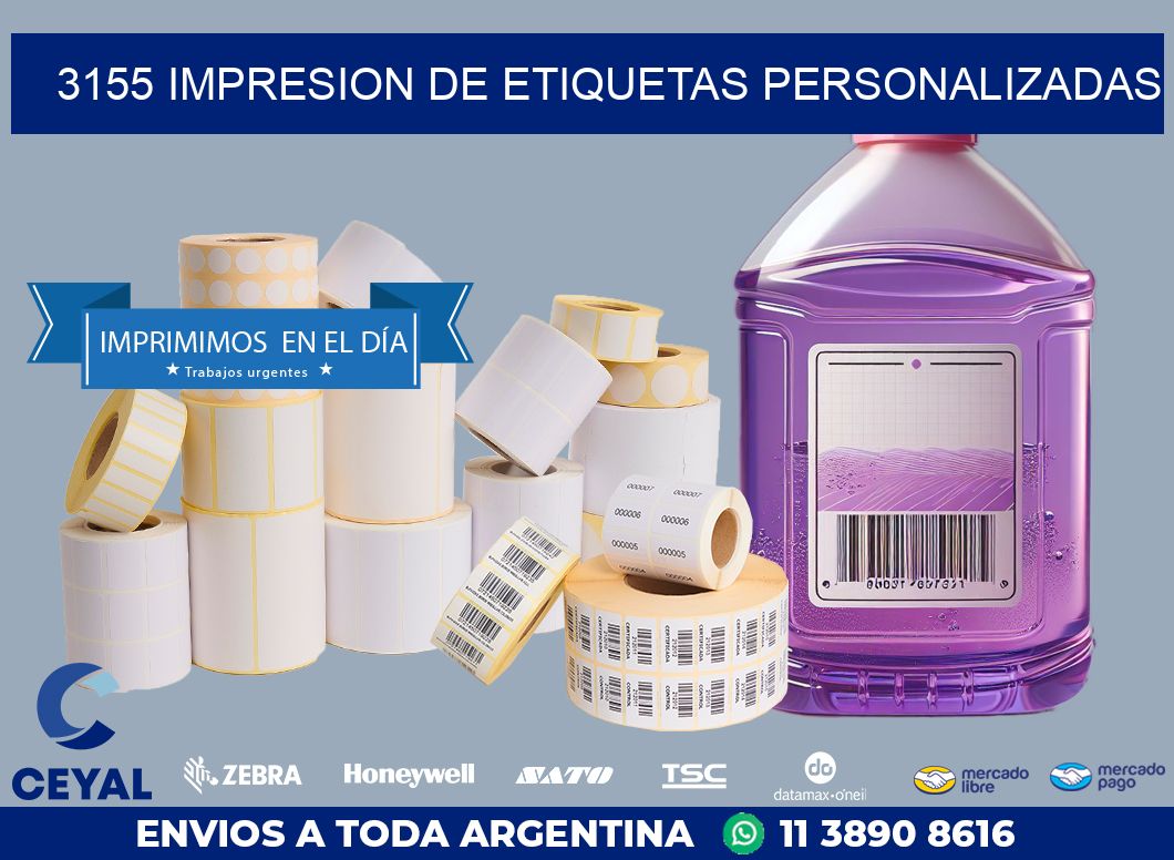 3155 IMPRESION DE ETIQUETAS PERSONALIZADAS