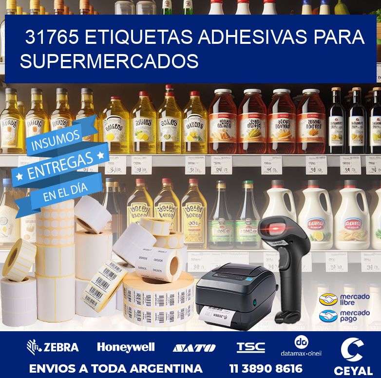 31765 ETIQUETAS ADHESIVAS PARA SUPERMERCADOS