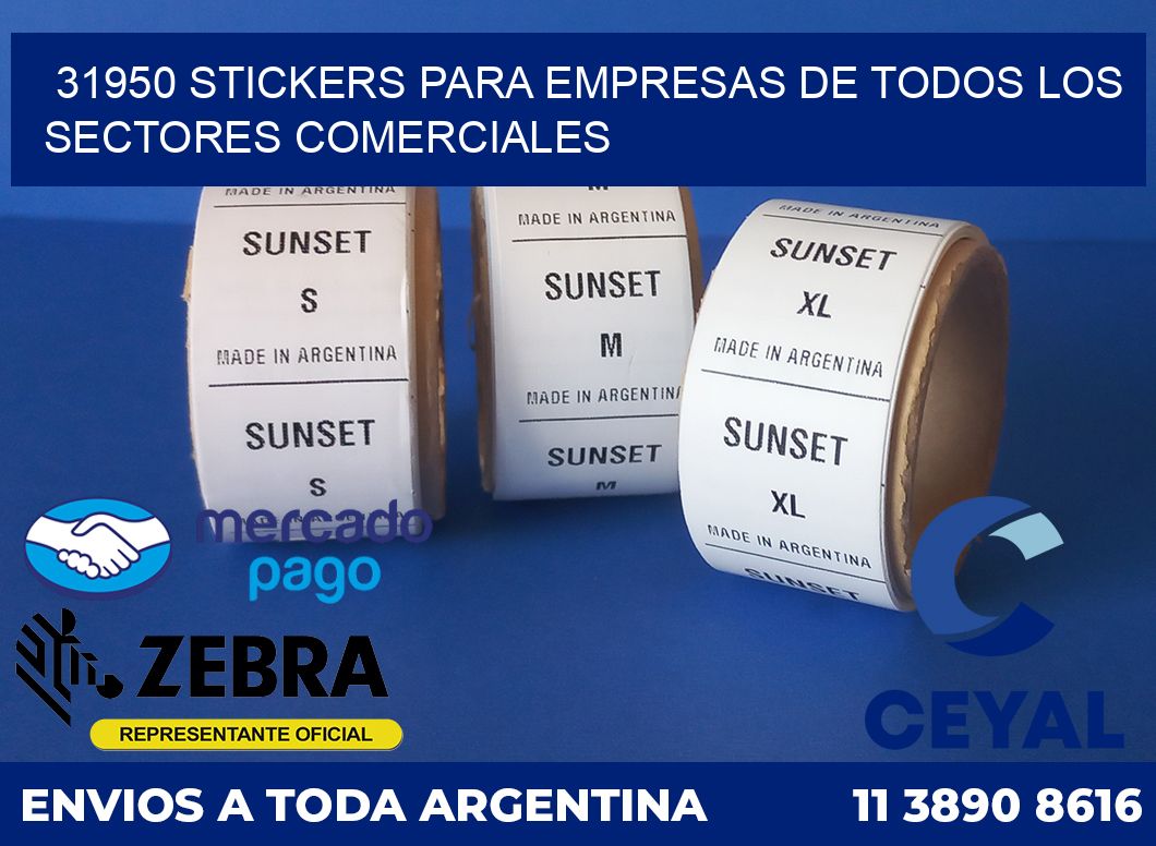 31950 STICKERS PARA EMPRESAS DE TODOS LOS SECTORES COMERCIALES