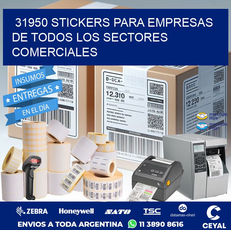 31950 STICKERS PARA EMPRESAS DE TODOS LOS SECTORES COMERCIALES