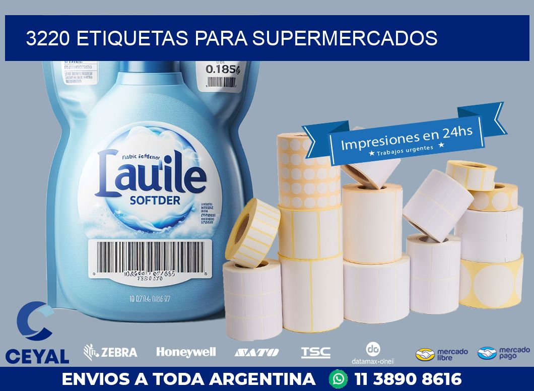 3220 ETIQUETAS PARA SUPERMERCADOS