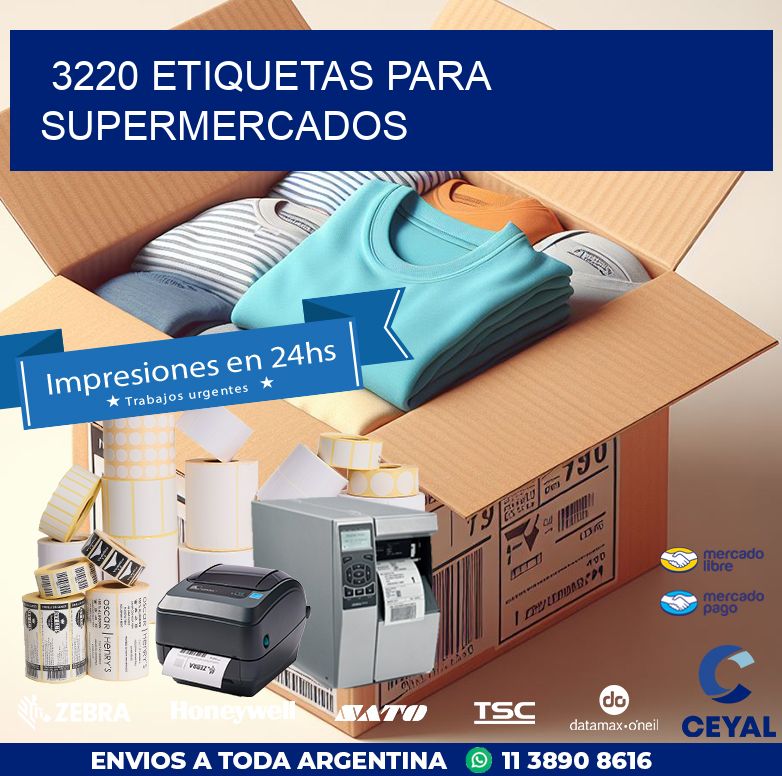 3220 ETIQUETAS PARA SUPERMERCADOS