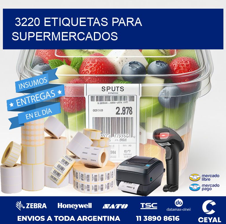 3220 ETIQUETAS PARA SUPERMERCADOS