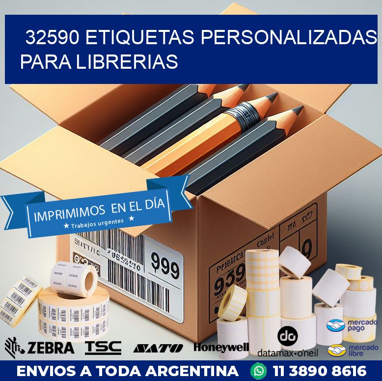 32590 ETIQUETAS PERSONALIZADAS PARA LIBRERIAS