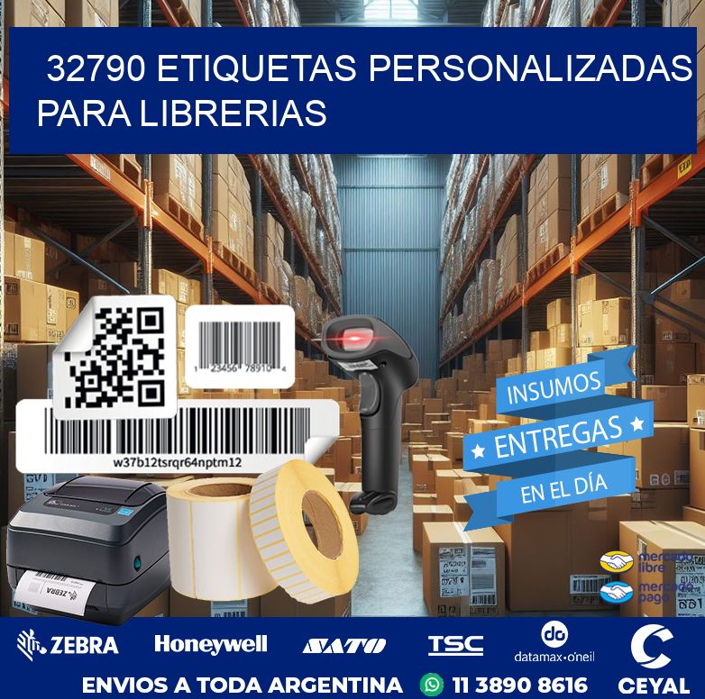 32790 ETIQUETAS PERSONALIZADAS PARA LIBRERIAS