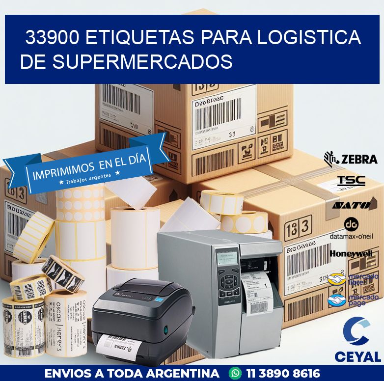 33900 ETIQUETAS PARA LOGISTICA DE SUPERMERCADOS