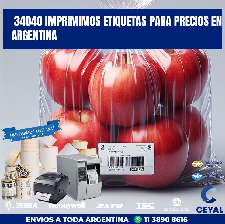 34040 IMPRIMIMOS ETIQUETAS PARA PRECIOS EN ARGENTINA