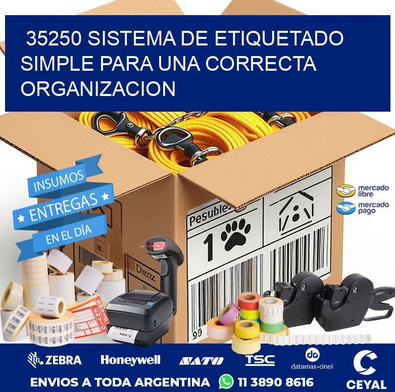 35250 SISTEMA DE ETIQUETADO SIMPLE PARA UNA CORRECTA ORGANIZACION