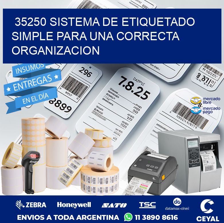 35250 SISTEMA DE ETIQUETADO SIMPLE PARA UNA CORRECTA ORGANIZACION