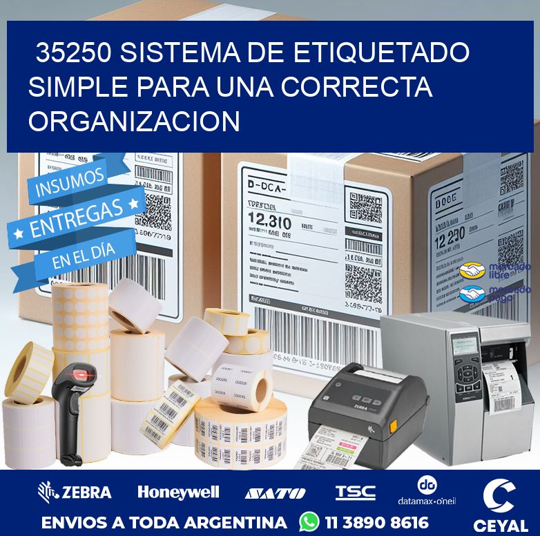 35250 SISTEMA DE ETIQUETADO SIMPLE PARA UNA CORRECTA ORGANIZACION