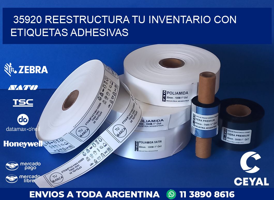 35920 REESTRUCTURA TU INVENTARIO CON ETIQUETAS ADHESIVAS