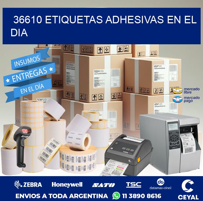36610 ETIQUETAS ADHESIVAS EN EL DIA
