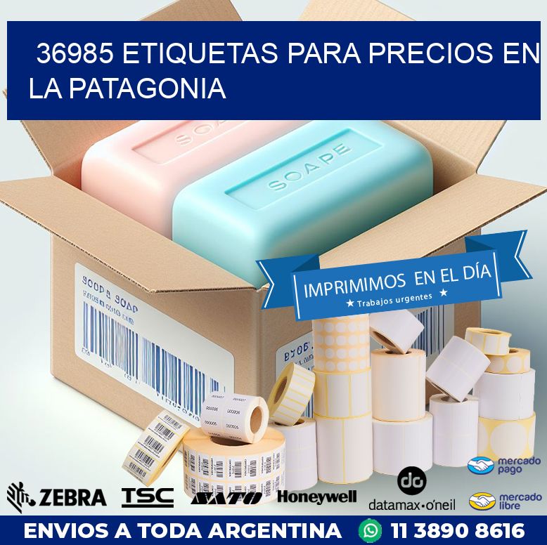 36985 ETIQUETAS PARA PRECIOS EN LA PATAGONIA