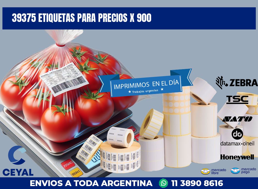 39375 ETIQUETAS PARA PRECIOS X 900