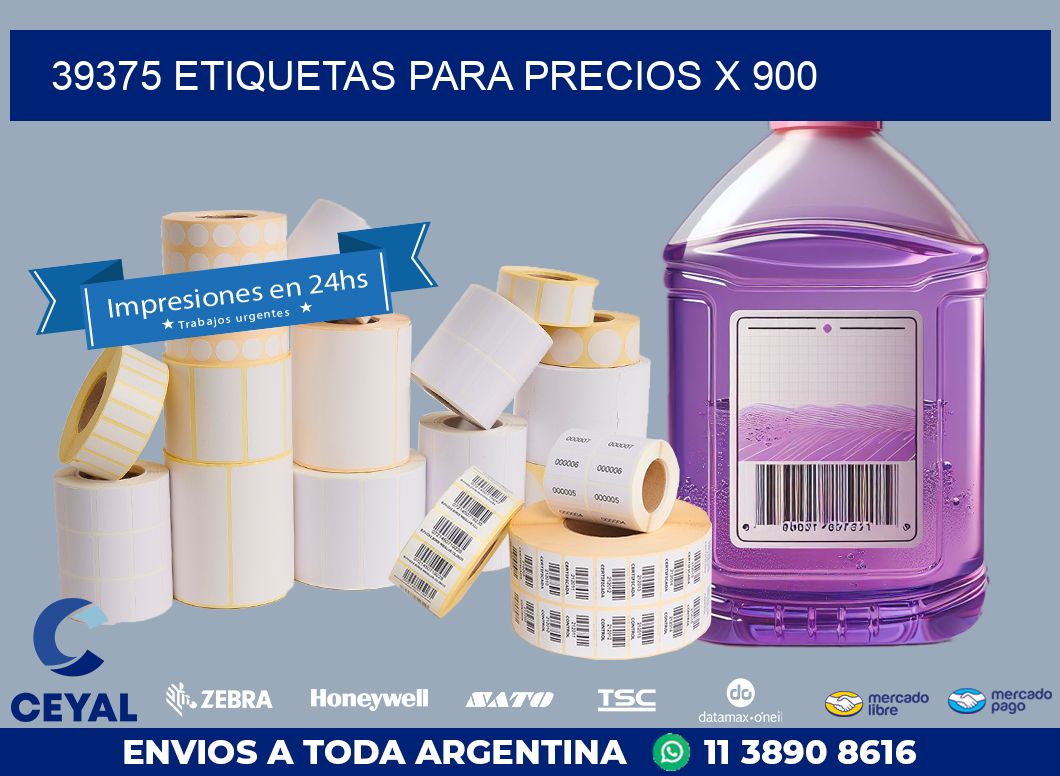 39375 ETIQUETAS PARA PRECIOS X 900