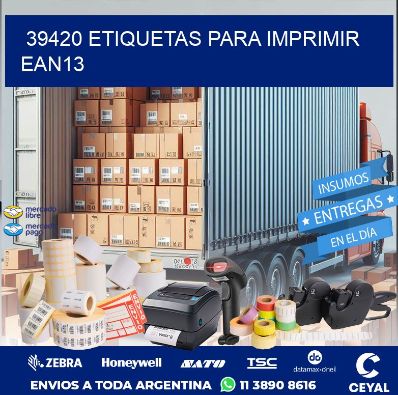 39420 ETIQUETAS PARA IMPRIMIR EAN13