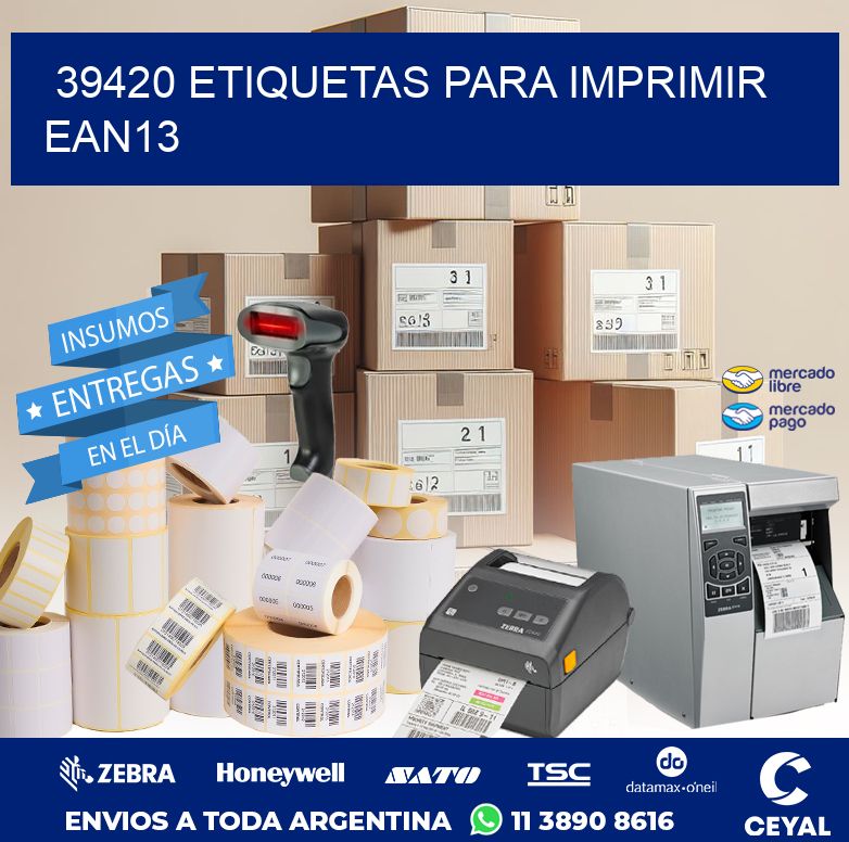 39420 ETIQUETAS PARA IMPRIMIR EAN13