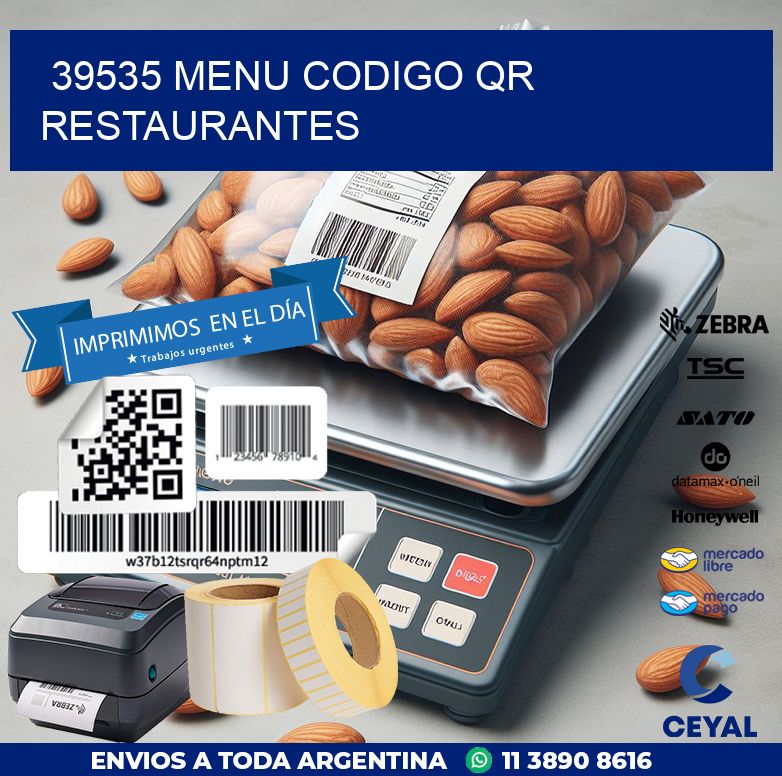 39535 MENU CODIGO QR RESTAURANTES