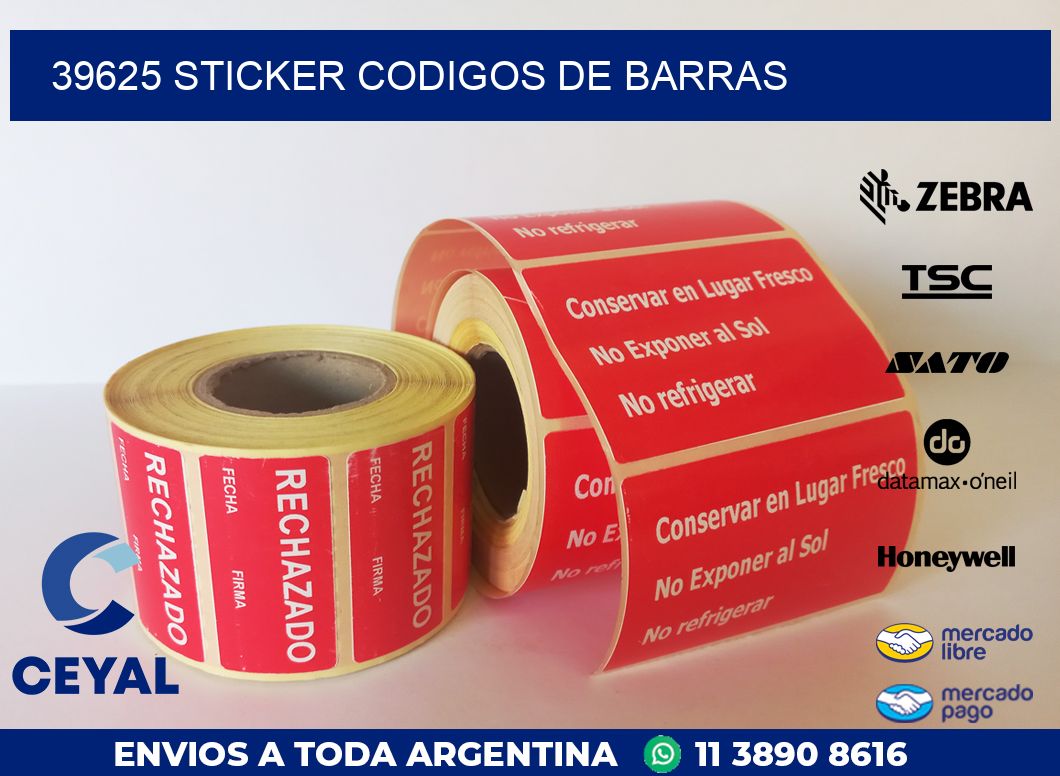39625 STICKER CODIGOS DE BARRAS