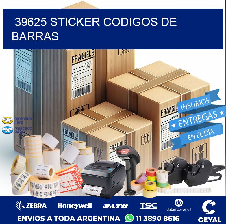 39625 STICKER CODIGOS DE BARRAS