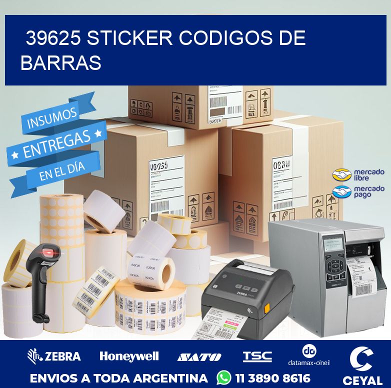 39625 STICKER CODIGOS DE BARRAS